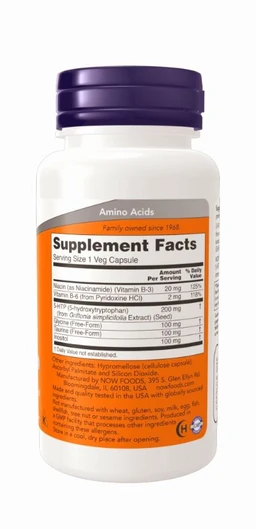 5-HTP, Double Strength 200 mg Veg Capsules - 120