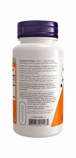 5-HTP, Double Strength 200 mg Veg Capsules - 120