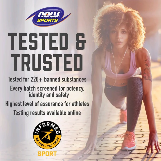 NOW Foods
Sports, Beta-Alanine, Endurance, 750 mg, - 120 Veg Capsules