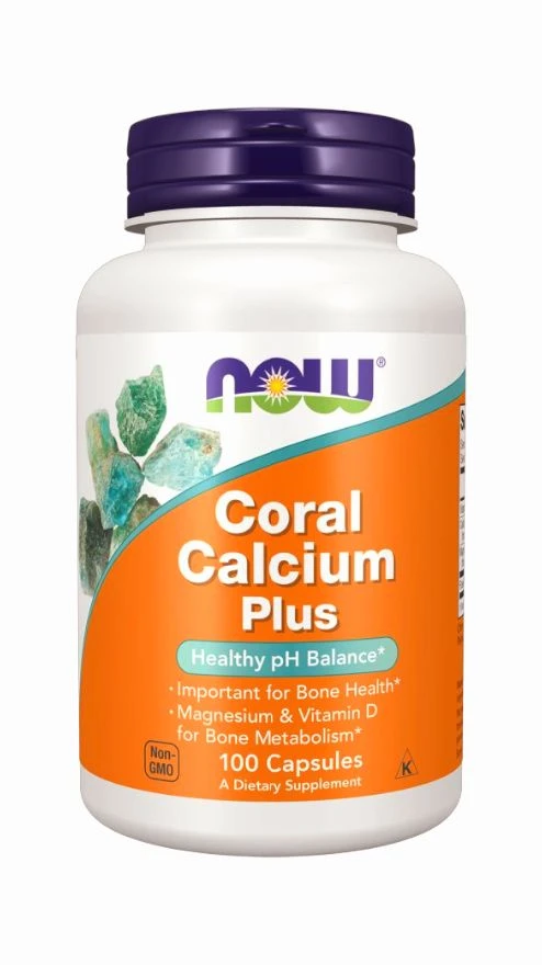 Now Coral Calcium Plus - 100 Capsules