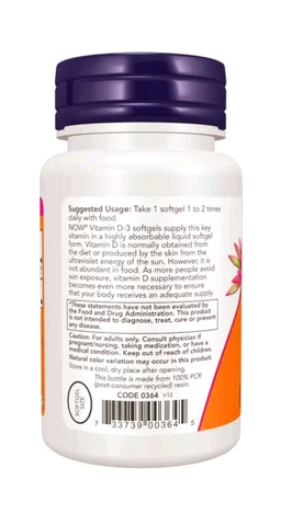 Now Vitamin D-3 400 IU - 180