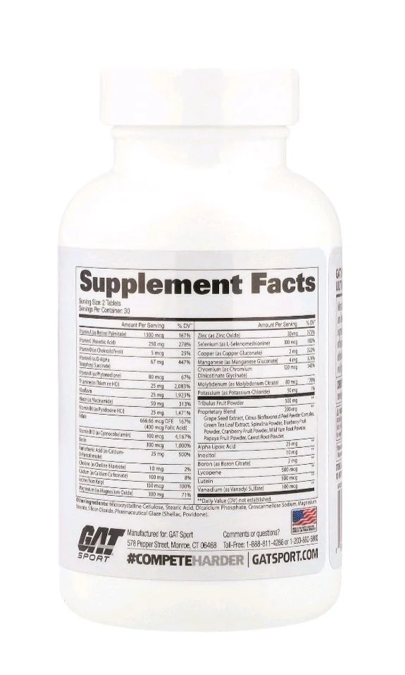 GAT Sport Mens Multi + Test - 60 Tablets