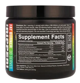 JNX Sports
The Ripper, Fat Buner, Sour Candy - 5.3 oz (150 g)
