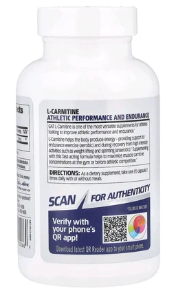 GAT Sport L-Carnitine - 60 Veg Capsules