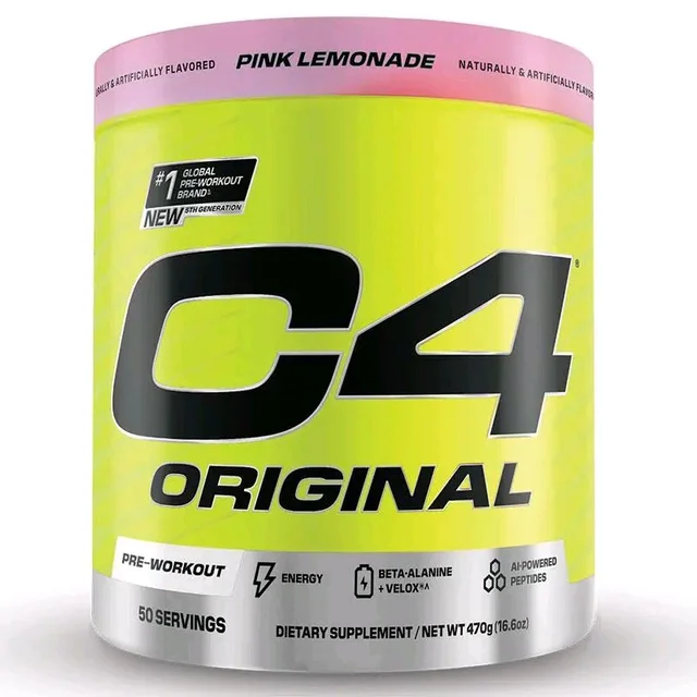 Cellucor C4 Original Pre Workout Powder 50 Servings - 470g, Pink Lemonade