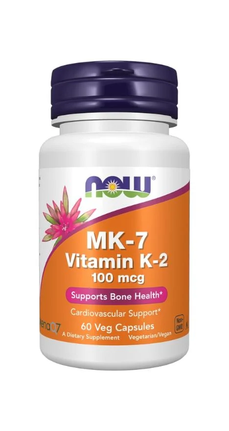 Now MK-7 Vitamin K-2 100 mcg 60 Veg Capsule -