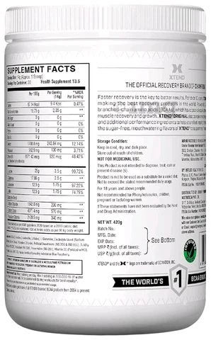 XTEND Original BCAA Powder - 30 Servings, Blue Raspberry Ice