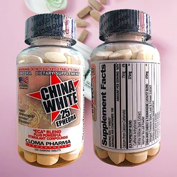 Cloma Pharma China White 25MG Ephedra - 100 Tablets