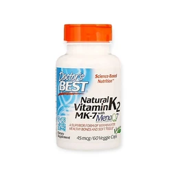 Doctor's Best Natural Vitamin K2 MK-7 , 45 mcg - 60 Veggie Caps