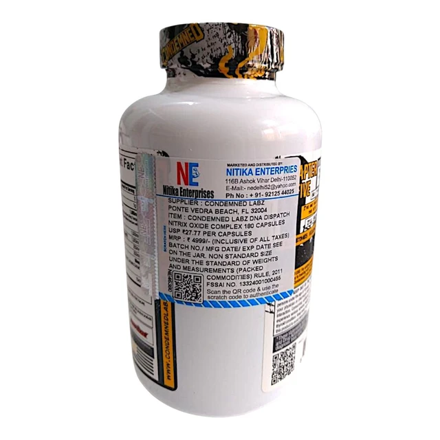Condemned Labz DNA Dispatch Nitrix Oxide Complex - 180 Capsules