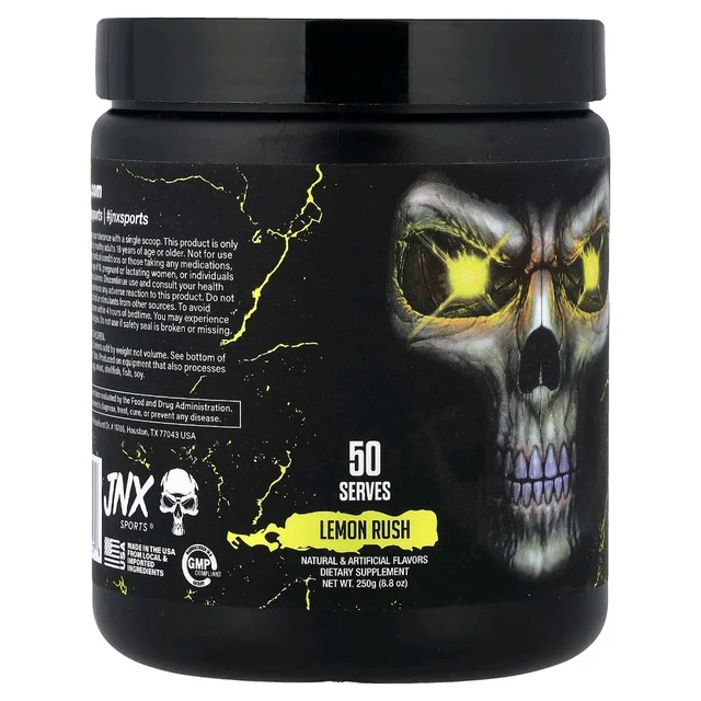 JNX Sports The Curse Pre-Workout - 50 servings, Lemon Rush