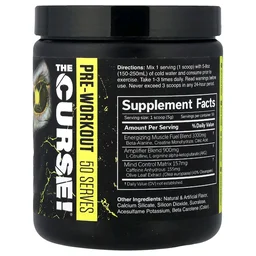JNX Sports The Curse Pre-Workout - 50 servings, Lemon Rush