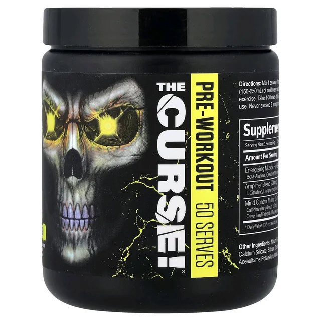 JNX Sports The Curse Pre-Workout - 50 servings, Lemon Rush