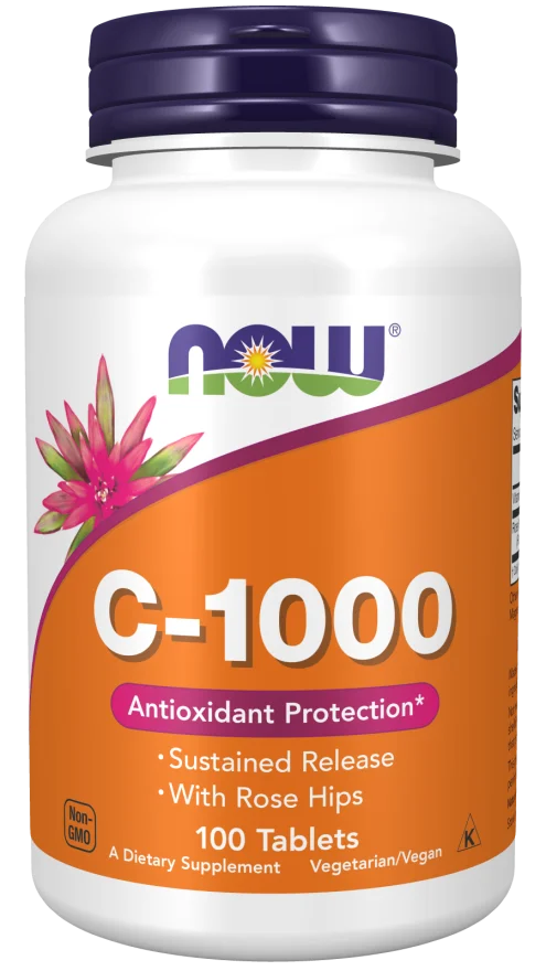 Now Vitamin C-1000, Sustained Released with Rose Hips - 100 Tablets