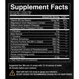 Condemned Convict Pre-Workout - 25 servings, Orange Mango