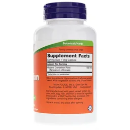 Now Dandelion Root 500 mg 100 Veg Capsules