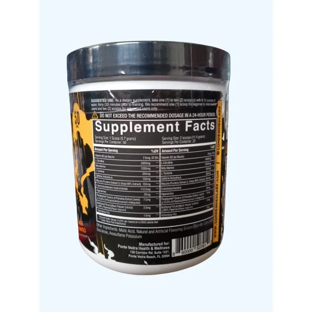 Condemned Convict Pre-Workout - 25 servings, Orange Mango