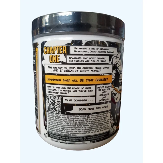 Condemned Convict Pre-Workout - 25 servings, Orange Mango