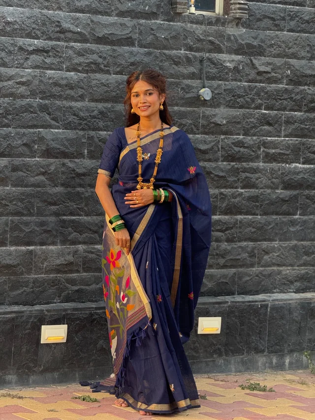 Vaishnavi Auti's Exclusive Linen Jamdani Collection