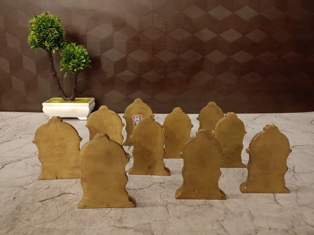DecorsOne Brass Dhasavatharam Set 3"
