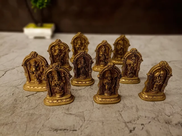 DecorsOne Brass Dhasavatharam Set 3"