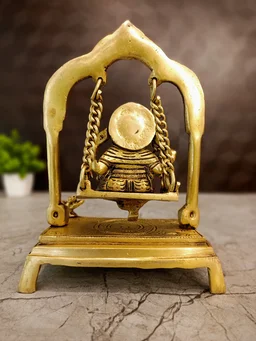 DecorsOne Brass Swing Ganesh - 7.5"