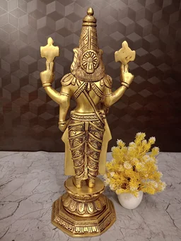 DecorsOne Brass Venkateshwara Idol For Pooja