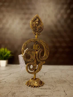 DecorsOne Brass Designer Om Vel With Murugan 11"