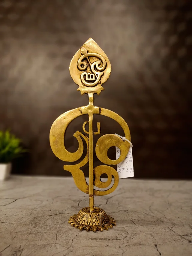 DecorsOne Brass Designer Om Vel With Murugan 11"