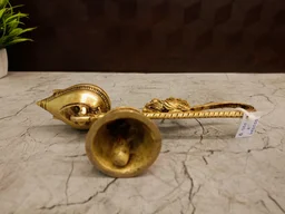 DecorsOne Brass Annam Aarathi Deep With Bell - 4"