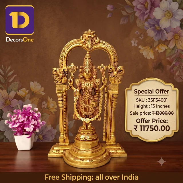 DecorsOne Buy Brass Balaji With Arch Idol