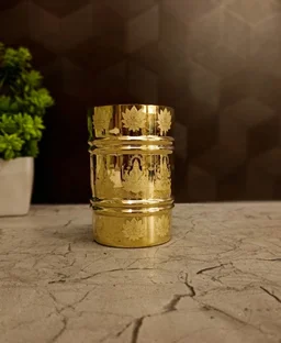 DecorsOne Invite wealth and prosperity with the Small Brass Ashtalakshmi Padi