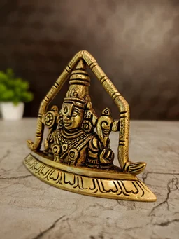 DecorsOne Brass Semi Balaji Idol 3.5"