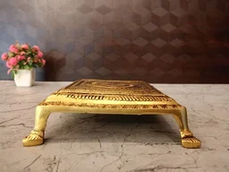 DecorsOne Brass Square Chowki 1.5"