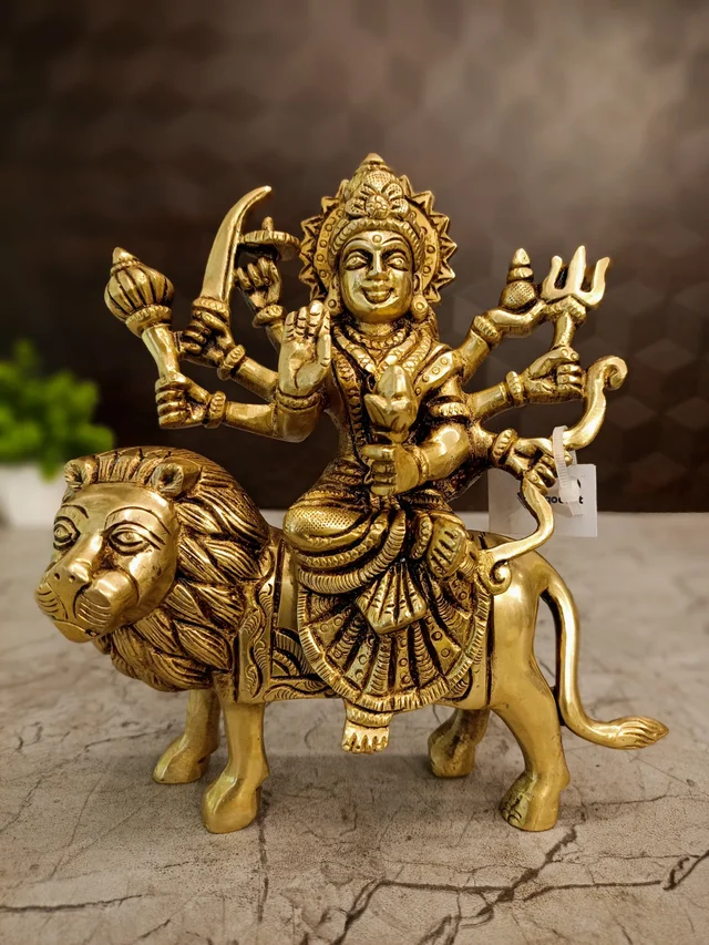 DecorsOne Brass Durgai Amman Idol 7"