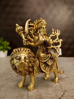 DecorsOne Brass Durgai Amman Idol 7"