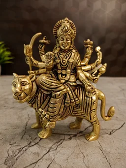 DecorsOne Brass Durgai Amman Idol 5"
