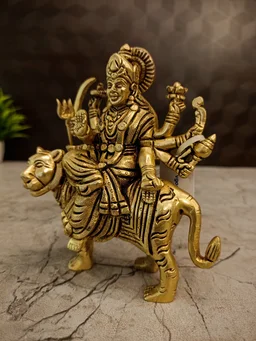 DecorsOne Brass Durgai Amman Idol 5"