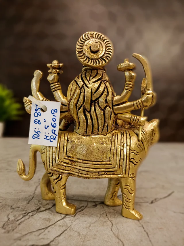 DecorsOne Brass Durgai Amman Idol 5"