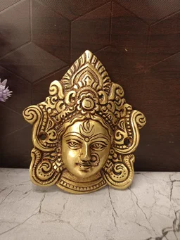 DecorsOne Brass Durgai face Small Wall Mount