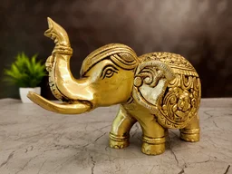 DecorsOne Brass Elephant Idol 5.5"
