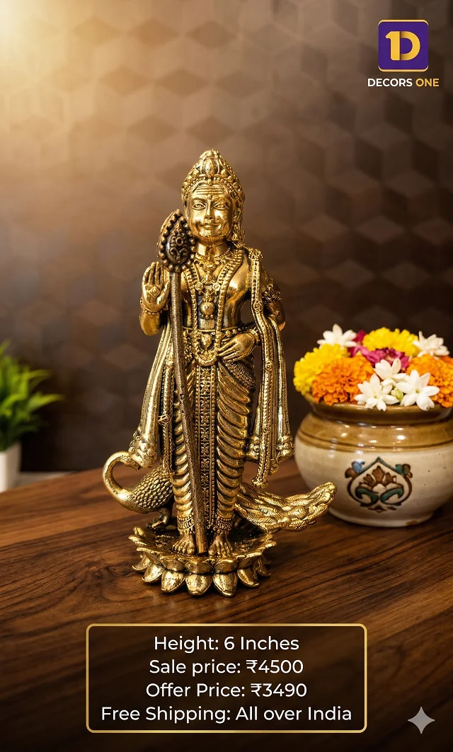 Brass Fine Art Murugan Idol