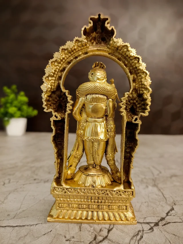 DecorsOne Brass Raja Alangara Murugan with Arch 6''