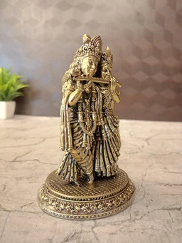 DecorsOne Brass Fine Art Radha Krishna Idol