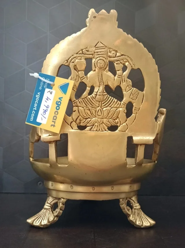 DecorsOne Brass Gajalakshmi vilakku 9″