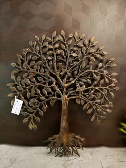 DecorsOne Brass Karpgavirsham Tree 19"