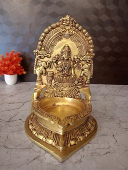 DecorsOne Buy Brass Big Lakshmi Diya 10″