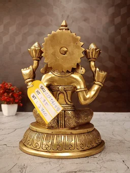 Decorsone Brass Lakshmi Idol For Pooja