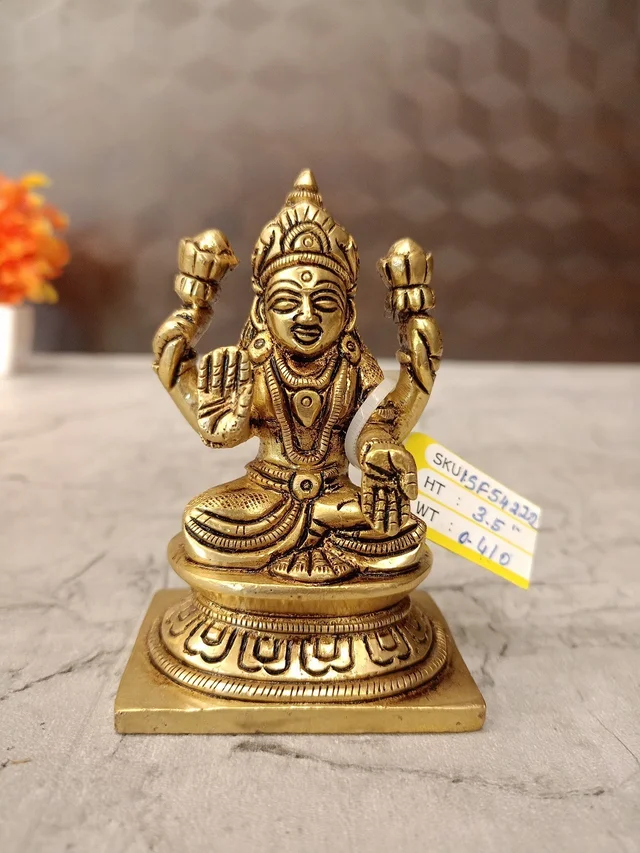 DecorsOne Brass Lakshmi Idol Small