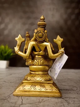 DecorsOne Brass Lakshmi Hygervar Idol 6"